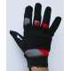 Moto rukavice Dainese platno crno - crvena 