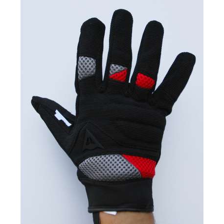 Moto rukavice Dainese platno crno - crvena 