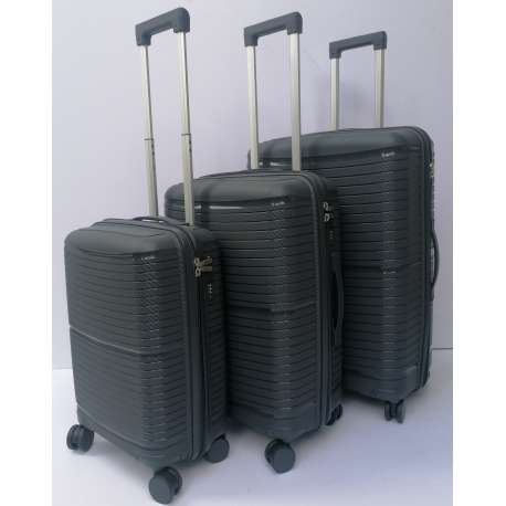 SET KOFERA 3U1 POLIPROPILEN PP13 TAMNO SIVI