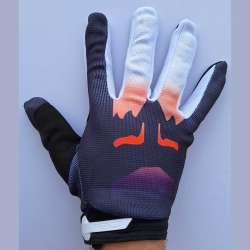 Moto rukavice Fox cros mod.5 sivo orange bele