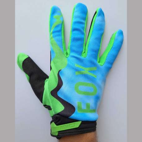 Moto rukavice Fox cros mod.6 plavo zelene