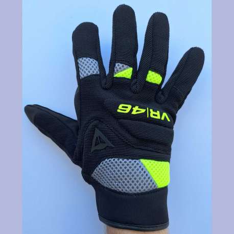Moto rukavice Dainese VR46 platno crno - zute