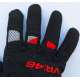 Moto rukavice Dainese VR46 platno crno - crvene