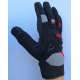 Moto rukavice Dainese VR46 platno crno - crvene