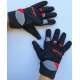 Moto rukavice Dainese VR46 platno crno - crvene