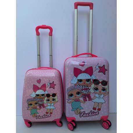 DECIJI KOFERI SET 2U1 MOD.40 LOL ROZE