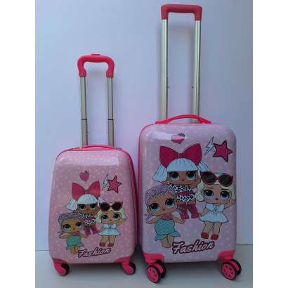 DECIJI KOFERI SET 2U1 MOD.40 LOL ROZE