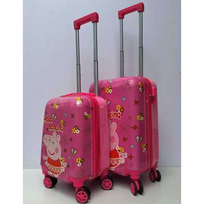 DECIJI KOFERI set 2u1 MOD.18 PEPA PRASE ROZE