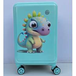DECIJI KOFERI VELIKI MOD.61 Dinosaurus tirkizni