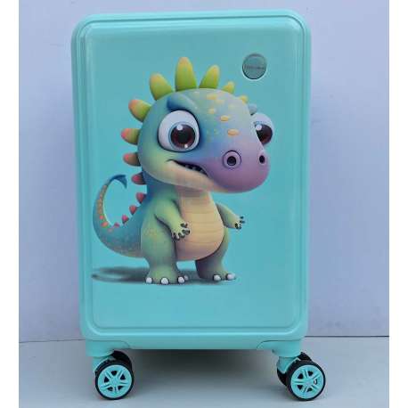 DECIJI KOFERI VELIKI MOD.61 Dinosaurus tirkizni
