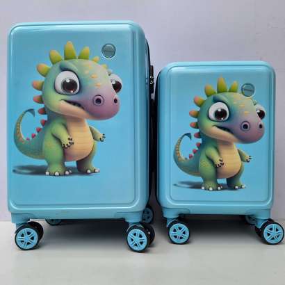 DECIJI KOFERI set 2u1 mod.65 Dinosaurus plavi