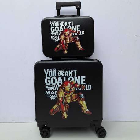 Deciji Koferi set vucilica+torba mod.57 Iron Man crni