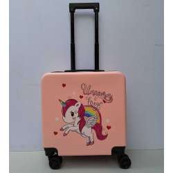 DECIJI VELIKI KOFER VUCILICA MOD.54 JEDNOROG ROZE