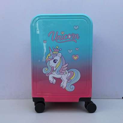 DECIJI KOFERI VELIKI MOD.73 Jednorog tirkiz-roze