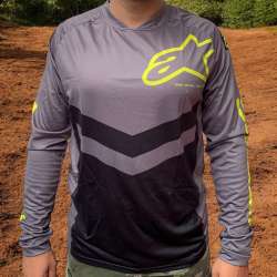 Moto kros dres mod.008 Alpinestars sivo - zuti 