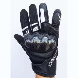 Moto rukavice Alpinestars SMX-R crno bele