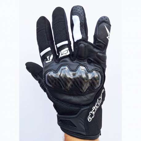 Moto rukavice Alpinestars SMX-R crno bele
