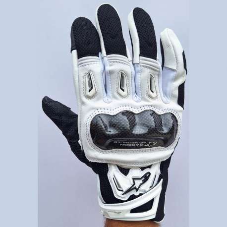 Moto rukavice Alpinestars SMX-2 bele