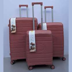 Set Kofera 3u1 Polipropilen PP095 tamno roze