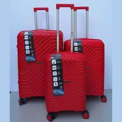 Set Kofera 3u1 Polipropilen P06 crveni