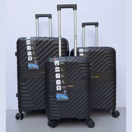 Set Kofera 3u1 Polipropilen P06 crni
