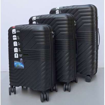 Set Kofera 3u1 Polipropilen P06 crni