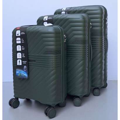 Set Kofera 3u1 Polipropilen P06 maslinasti