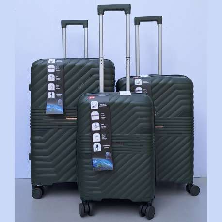 Set Kofera 3u1 Polipropilen P06 maslinasti