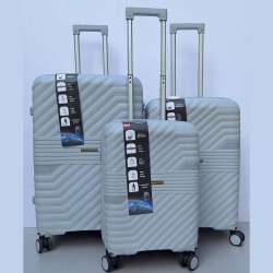 Set Kofera 3u1 Polipropilen P06 srebrni