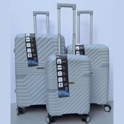 Set Kofera 3u1 Polipropilen P06 srebrni