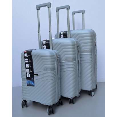 Set Kofera 3u1 Polipropilen P06 srebrni