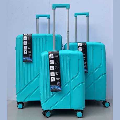 Set Kofera 3u1 Polipropilen PP701 tirkiz