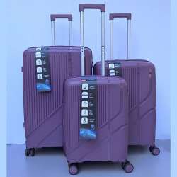 Set Kofera 3u1 Polipropilen PP701 tamno ljubičasti