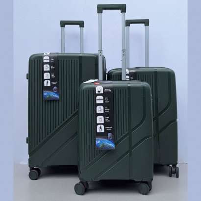 Set Kofera 3u1 Polipropilen PP701maslinasti