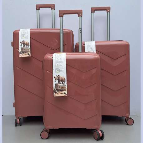 Set Kofera 3u1 Polipropilen PP102 tamno roze