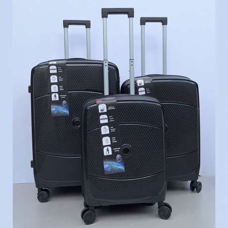 Set Kofera 3u1 Polipropilen PP157 crni