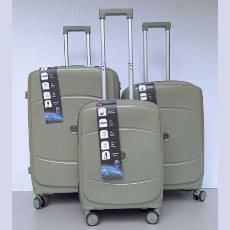 Set Kofera 3u1 Polipropilen PP157 maslinasti