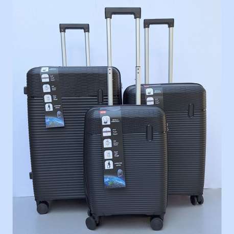 Set Kofera 3u1 Polipropilen PP604 crni