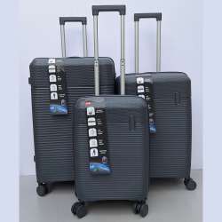 Set Kofera 3u1 Polipropilen PP604 tamno sivi
