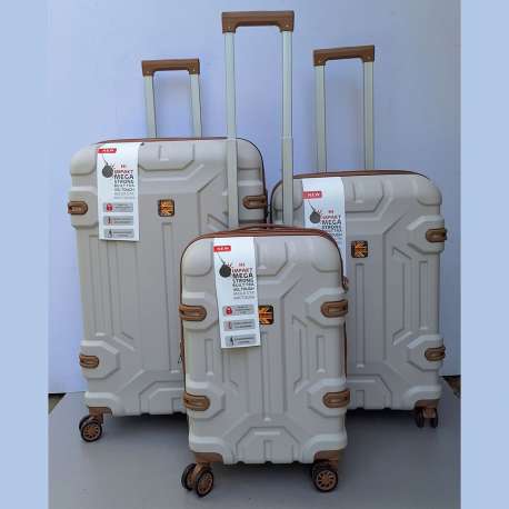 Premijum polikarbonat set kofera3u1 P025 krem