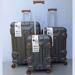 Premijum polikarbonat set kofera3u1 P025 tamno sivi