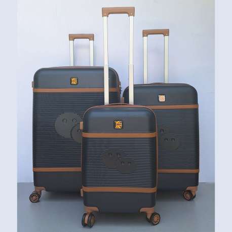 Premijum polikarbonat set kofera3u1 P027 crni