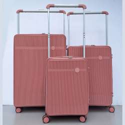 set kofera 3u1 PP807  tamno roze-široka ručka