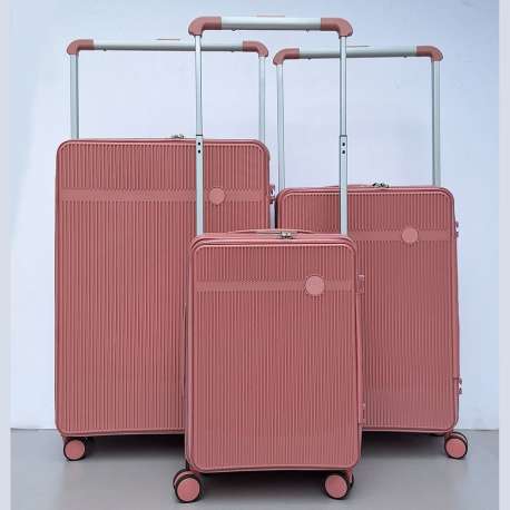 set kofera 3u1 mod.807-široka ručka tamno roze