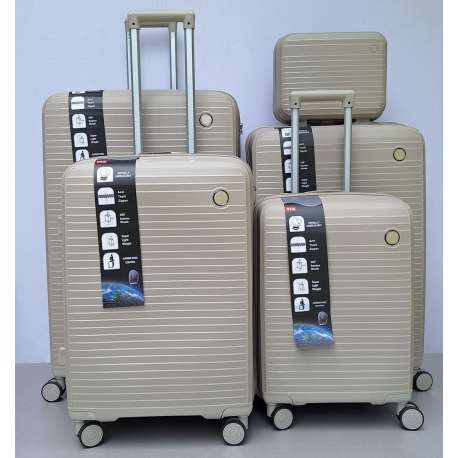 Set Kofera 5u1 Polipropilen PP166 krem