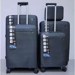 Set Kofera 5u1 Polipropilen PP166 tamno sivi